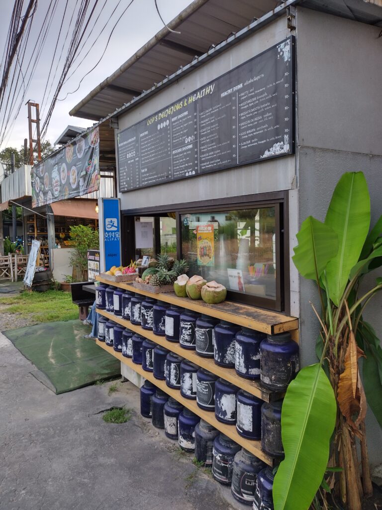 Proteinshakestand auf der Fitnessstreet in Phuket