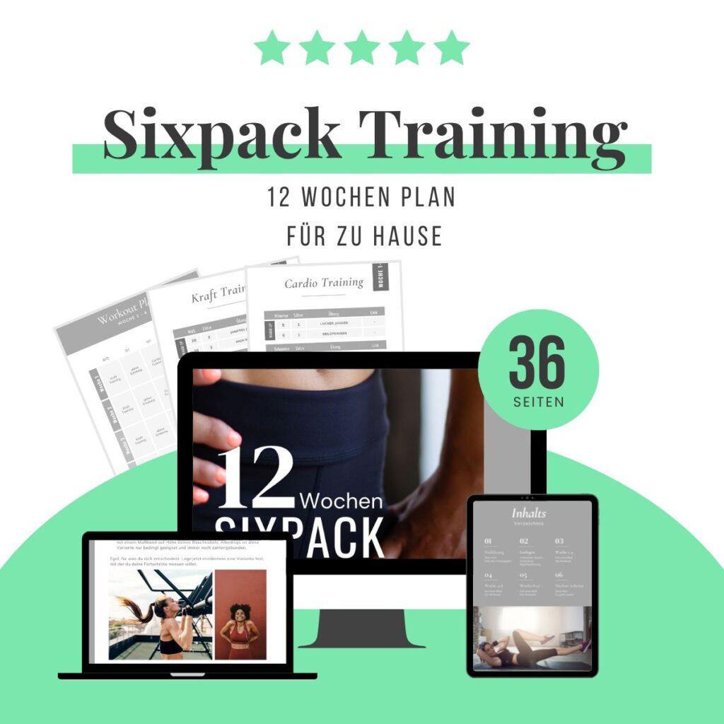 12 Wochen Sixpack Trainingsplan Mock Up