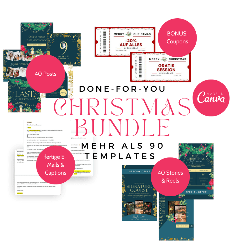 Weihnachts Template Bundle Mock Up