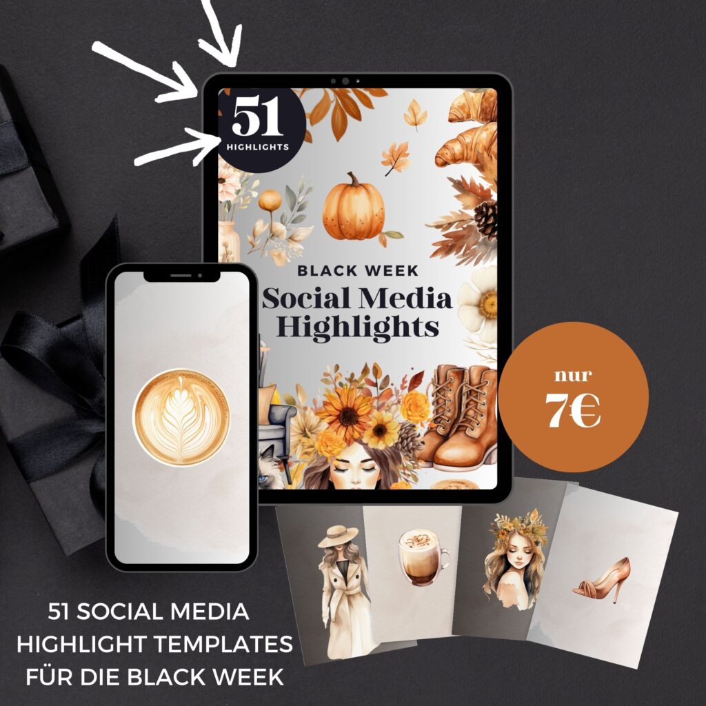 Highlights black Week Mock Up