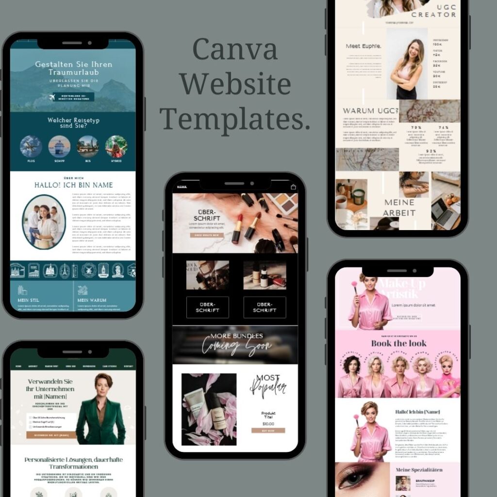 Canva Website Templates MockUp