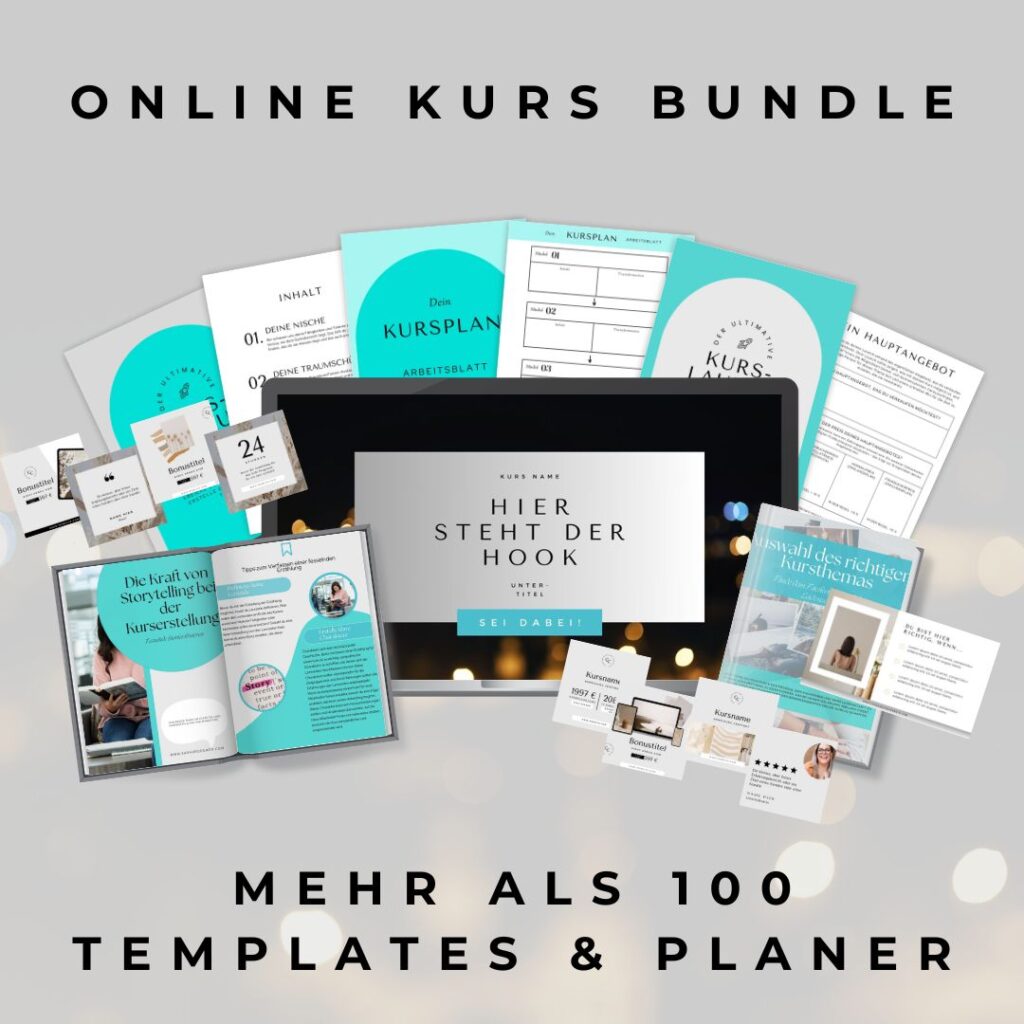 Online Kurs Bundle Mock Up